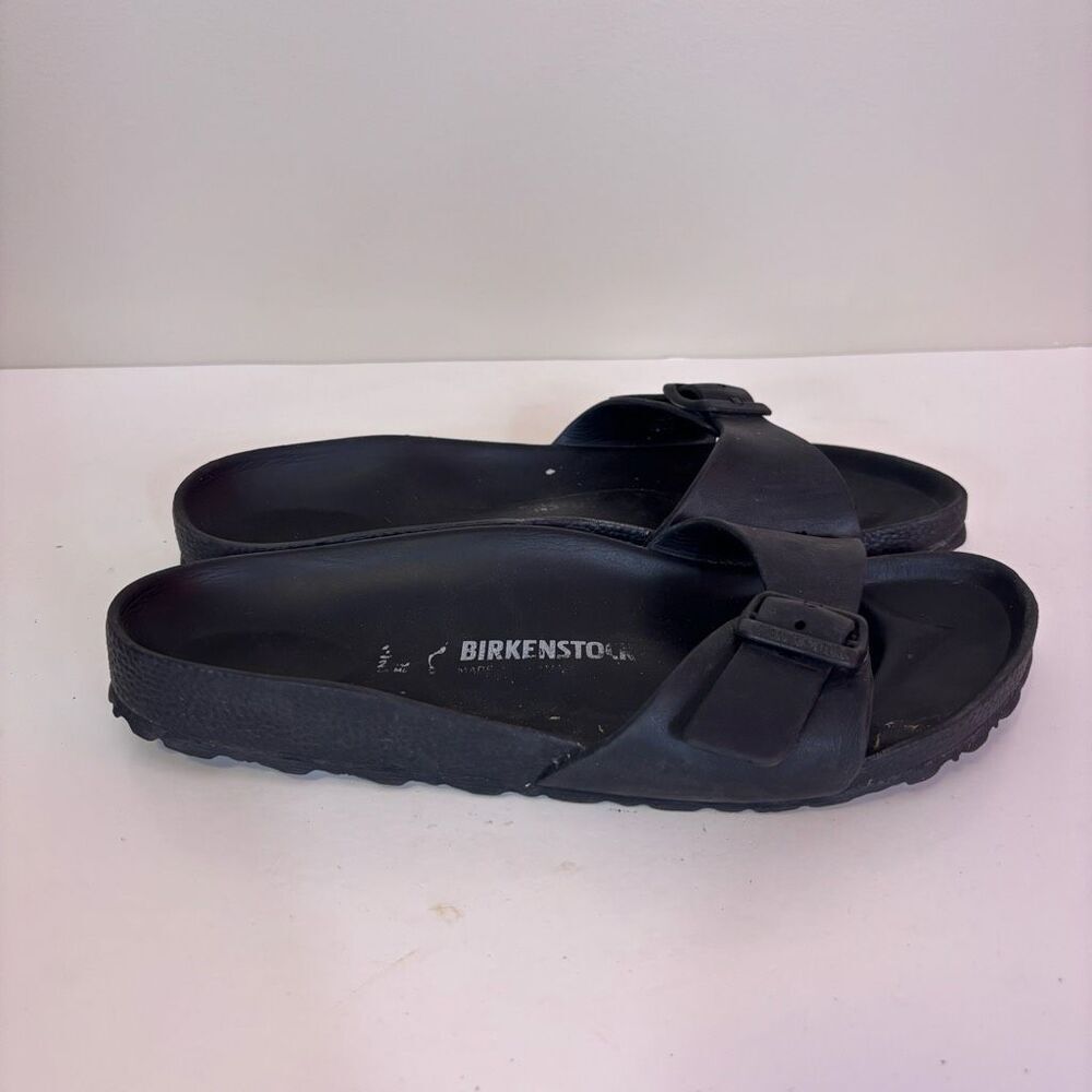 Birkenstock Women's Black Skinny Slide Sandals Size 38 = 7-7.5